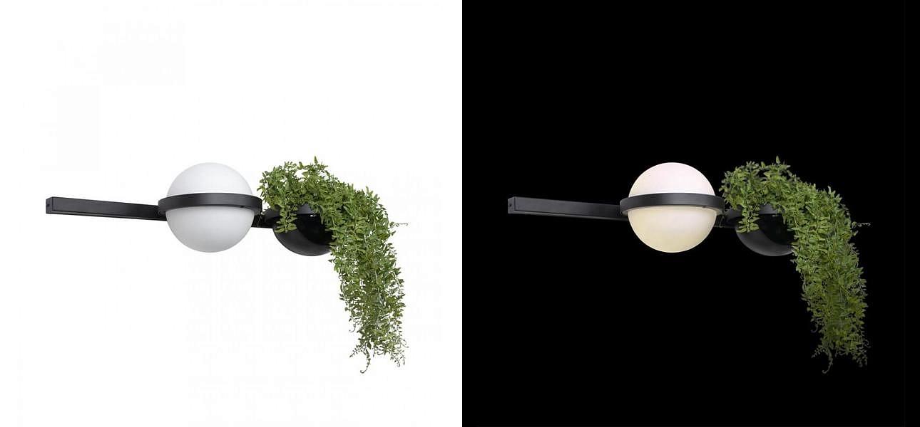 Настенный светильник c подставкой для живых растений Palma by Vibia small - Loft-Concept в Грозном