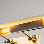 Светильник для картин цвета состаренная латунь с широким плафоном на прямоугольном основании Elstead Lighting варинант исполнения - 2 | Loft Concept в Грозном