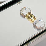 Тумбочка зеркальная с ящиком Mirror Chrome Cabinet варинант исполнения - 4 | Loft Concept в Грозном