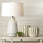 Настольная лампа с корпусом в форме вазы и белым абажуром Lots of Strokes варинант исполнения - 4 | Loft Concept в Грозном