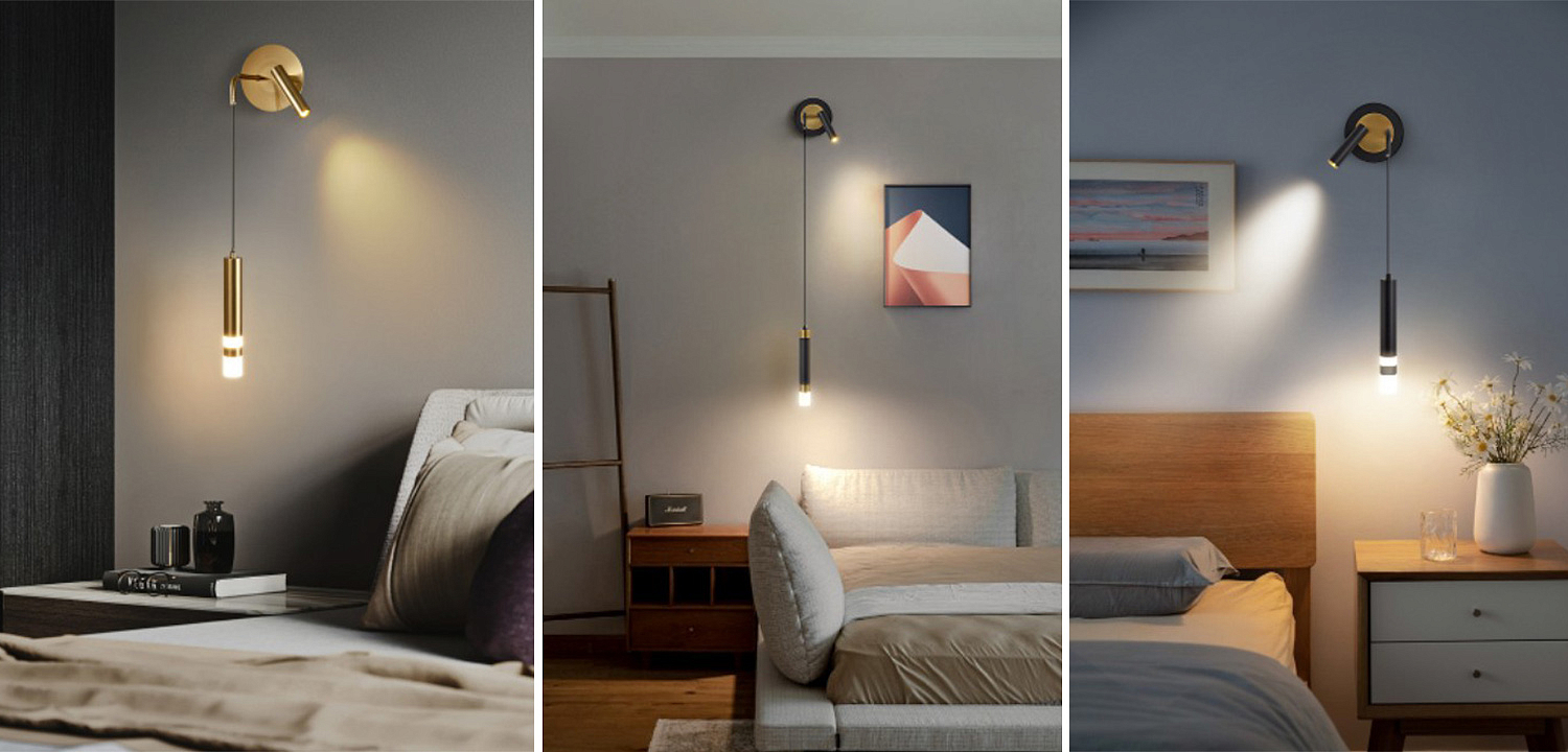 Бра-спот с подвесным светильником Spot Sconce Hanging Lamp Бра-спот с подвесным светильником Spot Sconce Hanging Lamp - Loft-Concept в Грозном