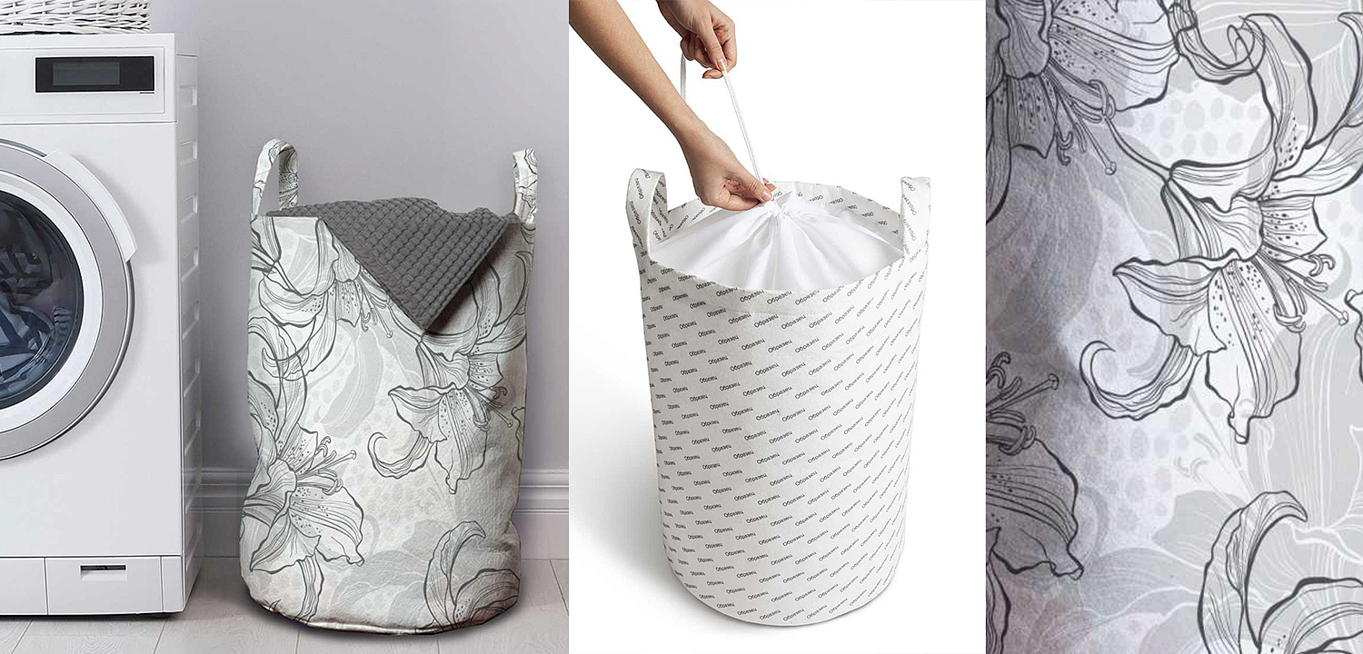 Корзина Black and White Flowers Basket Корзина Black and White Flowers Basket - Loft-Concept в Грозном