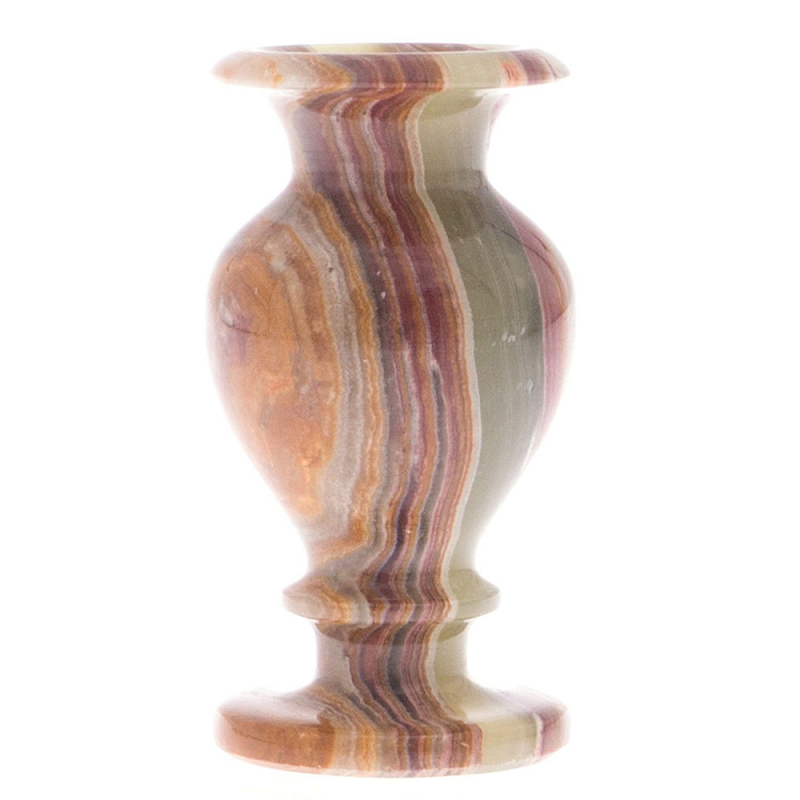 Ваза настольная для цветов из натурального оникса Onyx Vase Мульти Ваза настольная для цветов из натурального оникса Onyx Vase Мульти в Грозном | Loft Concept
