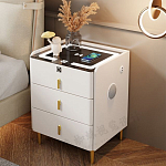 Умная прикроватная тумбочка c зарядкой для телефона Smart Furniture варинант исполнения - 1 | Loft Concept в Грозном