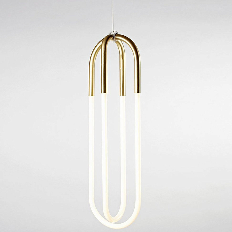 Подвесной светильник Rudi Double Loop Золотой Подвесной светильник Rudi Double Loop Золотой в Грозном | Loft Concept