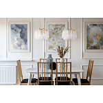 Люстра с подвесными рифлеными стеклянными трубками Nembus варинант исполнения - 23 | Loft Concept в Грозном