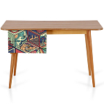 Письменный стол с принтом на ящиках Elise Desk варинант исполнения - 6 | Loft Concept в Грозном