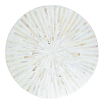 Столик с инкрустацией с перламутровым узором Dominic White варинант исполнения - 2 | Loft Concept в Грозном