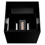 Уличный настенный светильник светодиодный формы куб черного цвета из металла Urban Minimalist варинант исполнения - 4 | Loft Concept в Грозном