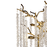 Лампа настольная со стеклянными подвесами цвет золото FAIRYTREE Light варинант исполнения - 2 | Loft Concept в Грозном