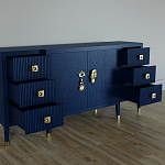 Большой Комод-буфет Elsa Dreams Blue с ящиками варинант исполнения - 1 | Loft Concept в Грозном