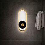 Бра с овальной рамой цвета латунь Midnight Orbit варинант исполнения - 5 | Loft Concept в Грозном