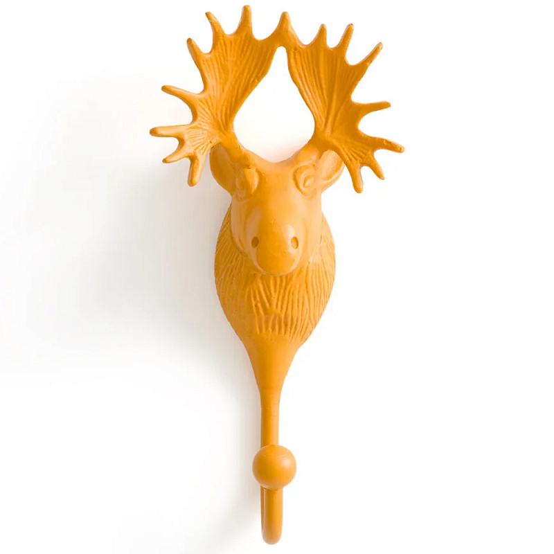 Настенный крючок голова оленя Deer Wall Hook Mustard Горчичный Настенный крючок голова оленя Deer Wall Hook Mustard Горчичный в Грозном | Loft Concept