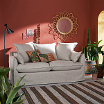 Зеркало из ротанга в форме цветка WICKER MIRROR 90 варинант исполнения - 3 | Loft Concept в Грозном