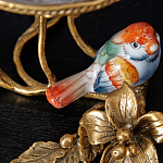 Чаша на ножке из стекла с бронзовыми элементами Bronze Branch варинант исполнения - 2 | Loft Concept в Грозном