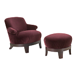 Премиальное Кресло с пуфом Turin варинант исполнения - 1 | Loft Concept в Грозном