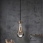 Подвесной светильник в форме капли с прозрачным стеклянным плафоном Dribble варинант исполнения - 1 | Loft Concept в Грозном