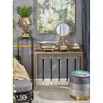 Шкатулка голубого цвета с золотым растительным узором Eden Garden варинант исполнения - 2 | Loft Concept в Грозном