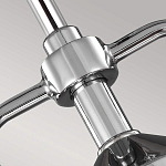 Подвесной светильник цвета хром с рифленым стеклянным цилиндрическим плафоном в современном стиле Feiss варинант исполнения - 4 | Loft Concept в Грозном