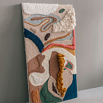 Тканый вручную текстильный гобелен Orchid варинант исполнения - 2 | Loft Concept в Грозном