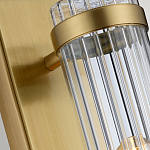 Бра вертикальное с рифленым стеклянным плафоном и прямоугольным основанием Quintiesse варинант исполнения - 4 | Loft Concept в Грозном