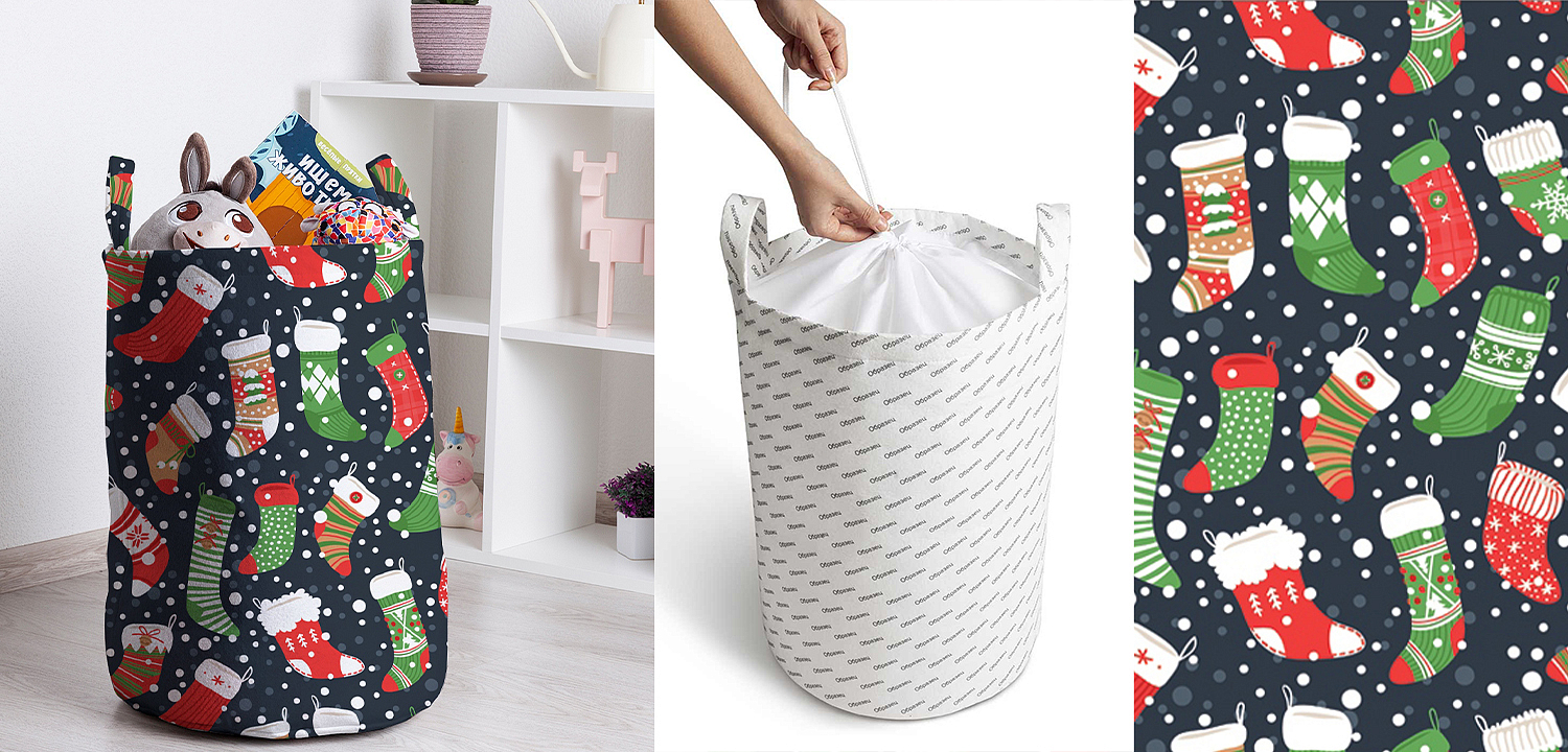 Корзина Christmas stockings Basket Корзина Christmas stockings Basket - Loft-Concept в Грозном