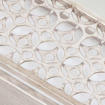 Бра прямоугольное в серебрянном цвете с ажурной решеткой Feiss варинант исполнения - 4 | Loft Concept в Грозном