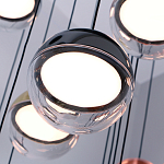 Люстра каскадная с черным круглым основанием 27 подвесов Celestial Waltz варинант исполнения - 4 | Loft Concept в Грозном