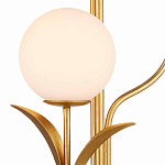 Торшер с золотым каркасом в виде стебля с листьями Inspired by Nature варинант исполнения - 2 | Loft Concept в Грозном