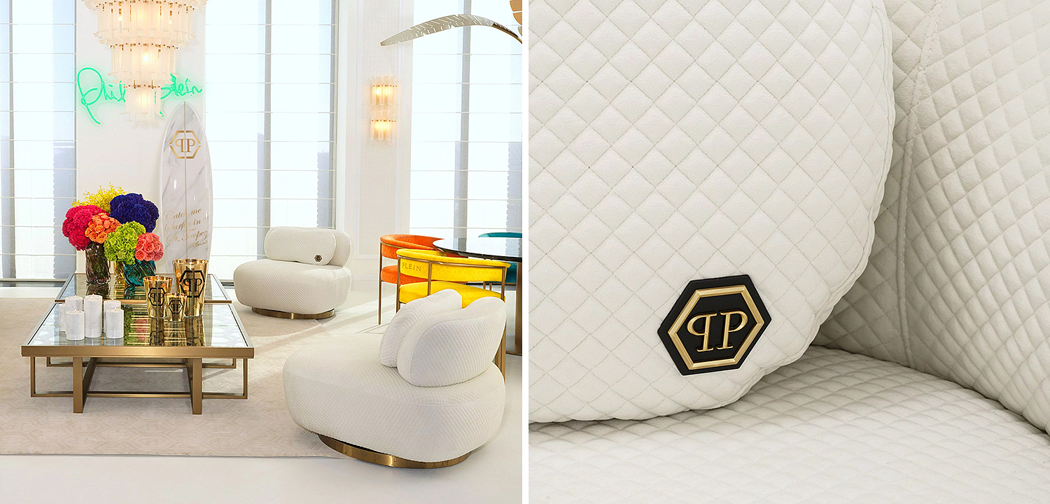 Кресло Philipp Plein Chair Signature White Кресло Philipp Plein Chair Signature White - Loft-Concept в Грозном