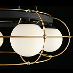 Люстра подвесная круглая с белыми плафонами Martin варинант исполнения - 4 | Loft Concept в Грозном