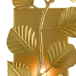 Бра золотого цвета с декором в виде ветки эвкалипта Eucalyptus Branches варинант исполнения - 1 | Loft Concept в Грозном