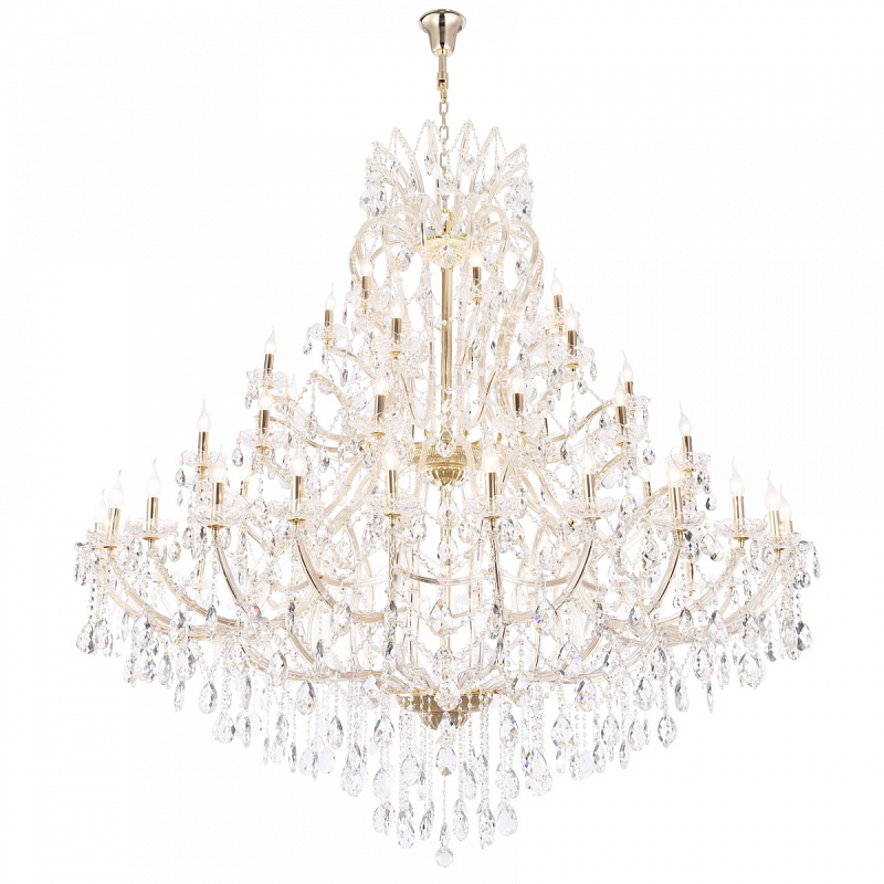 Люстра Pasquale Chandelier 56 Золотой Прозрачный Люстра Pasquale Chandelier 56 Золотой Прозрачный в Грозном | Loft Concept