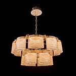 Люстра двухъярусная с текстурными овальными абажурами Splendor Palace Style варинант исполнения - 1 | Loft Concept в Грозном