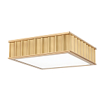 Потолочный светильник квадратный с гофрированным латунным абажуром Millennium варинант исполнения - 1 | Loft Concept в Грозном