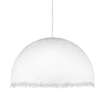 Подвесной светильник в форме купола белого цвета с ажурной бахромой Tactile Line варинант исполнения - 1 | Loft Concept в Грозном