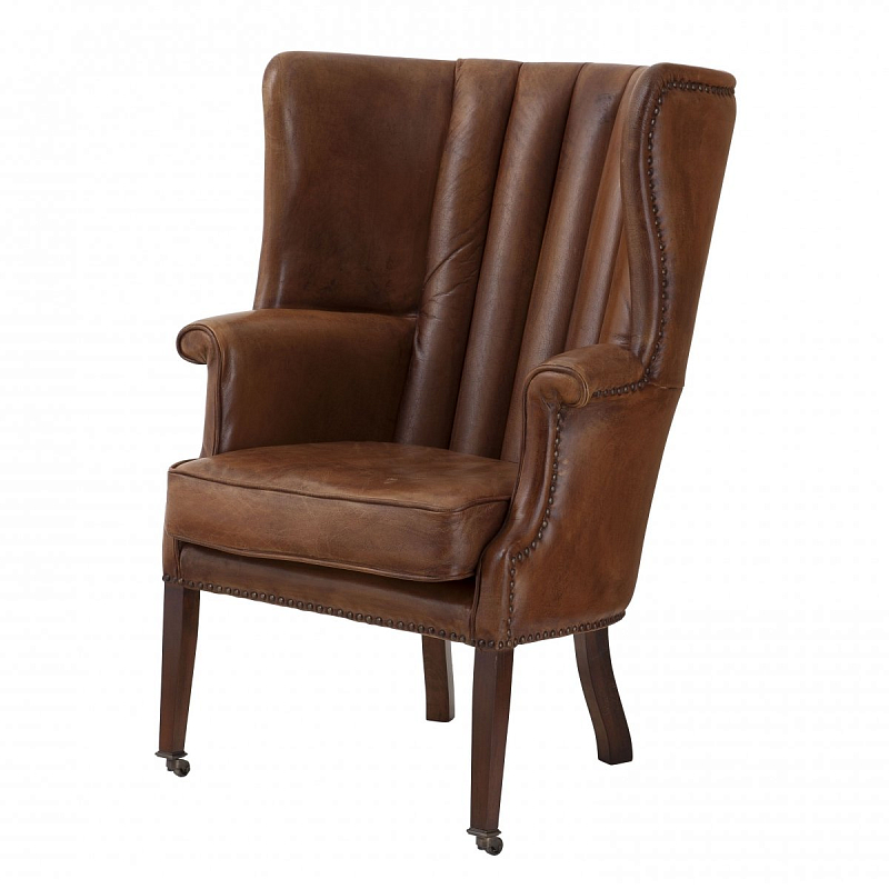 Кресло Eichholtz Chair Chamberlain Коричневый Латунь Античная полированная Кресло Eichholtz Chair Chamberlain Коричневый Латунь Античная полированная в Грозном | Loft Concept