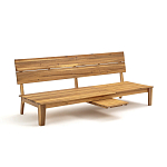 Садовый диван-трансофрмер Kate серый варинант исполнения - 2 | Loft Concept в Грозном