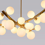 Люстра подвесная фигурная с белыми лампами в форме шара Felicitat варинант исполнения - 2 | Loft Concept в Грозном