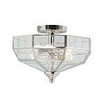 Потолочный светильник шестигранной формы с прозрачными стеклянным плафоном Elstead Lighting варинант исполнения - 5 | Loft Concept в Грозном