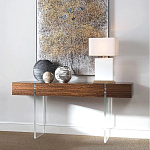 Консоль прямоугольная с выдвижным ящиком на прозрачных ножках Hitchcock варинант исполнения - 1 | Loft Concept в Грозном