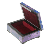 Шкатулка из натурального камня лазурит и чароит Stone Casket варинант исполнения - 3 | Loft Concept в Грозном