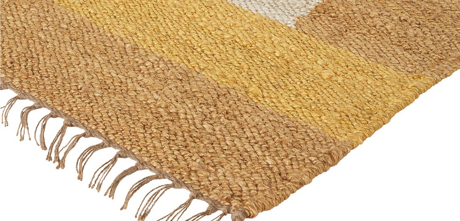 Ковер с бахромой Carpet Yellow 100% джут Ковер с бахромой Carpet Yellow 100% джут - Loft-Concept в Грозном