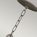 Люстра подвесная с широким белым текстильным абажуром и вертикальными декоративными элементами Hinkley варинант исполнения - 7 | Loft Concept в Грозном