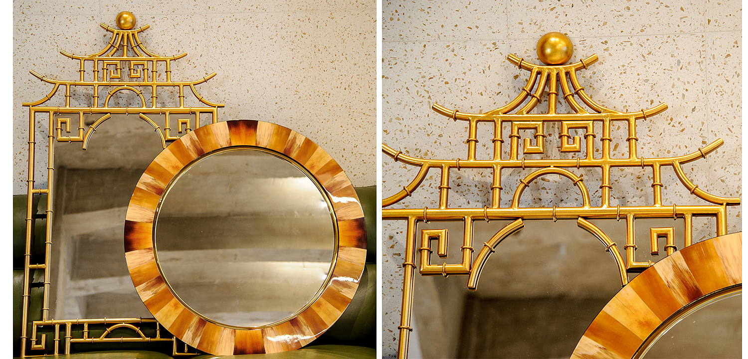 Зеркало Pagoda Mirror Gold 128 Зеркало Pagoda Mirror Gold 128 - Loft-Concept в Грозном