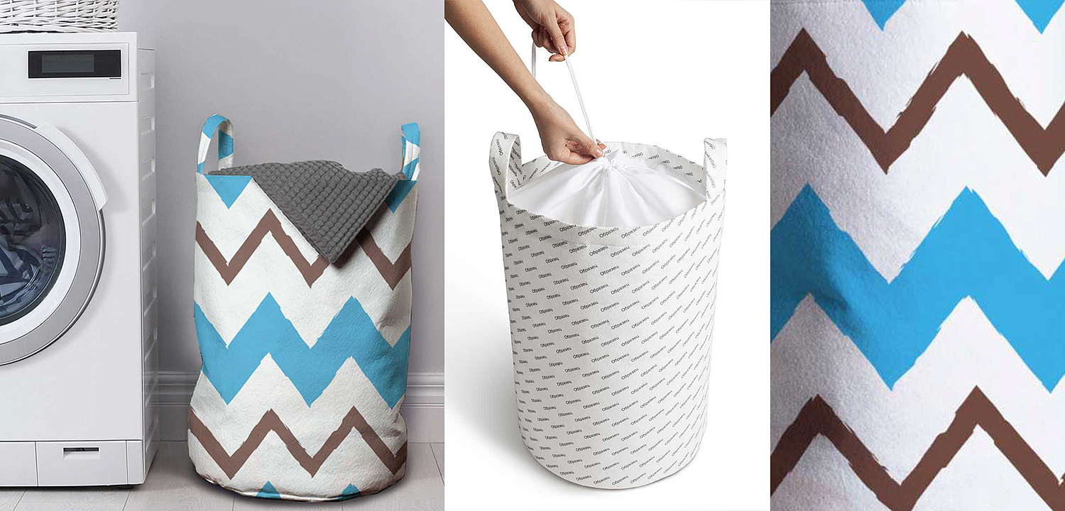 Корзина Blue Zigzag Basket Корзина Blue Zigzag Basket - Loft-Concept в Грозном
