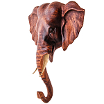 Панно из дерева голова слона Panel With Animals 30 варинант исполнения - 2 | Loft Concept в Грозном