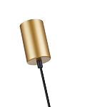 Подвесной светильник с сетчатым металлическим плафоном цилиндрической формы золотой Metal Mesh варинант исполнения - 5 | Loft Concept в Грозном