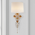 Бра с цветочным основанием и тканевым абажуром Tugella Flower Lamp варинант исполнения - 2 | Loft Concept в Грозном