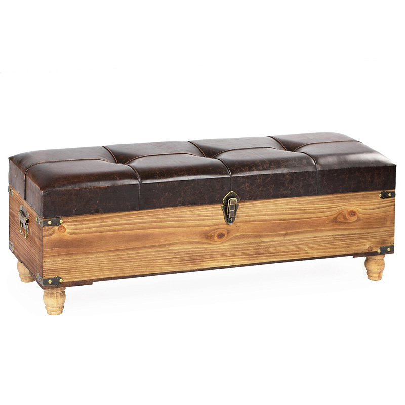 Пуф The Brown Chest Коричневый Пуф The Brown Chest Коричневый в Грозном | Loft Concept